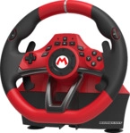 HORI Mario Kart Racing Wheel Lenkrad Pro DELUXE, und Pedale, Schwarz/Rot