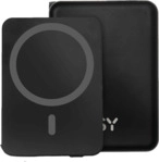 ISY IMC-5100 MagISY (mit MagSafe Funktion), tragbare Powerbank 5000 mAh Schwarz