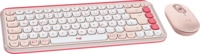 LOGITECH POP Icon Combo, Tastatur und Maus Set, kabellos, Rose