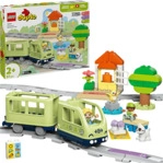 LEGO DUPLO Town 10427 Interaktive Abenteuer-Eisenbahn Bausatz, Mehrfarbig