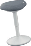 LEITZ Ergo Active Sitzhocker mit Komfortsitz, Grau