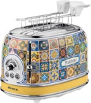 ARIETE 0155PO/02 Positano mit Sandwichzangen Toaster Mehrfarbig gemustert (815...