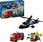 LEGO City 60462 Kombinationsset mit Hubschrauber, L&ouml;schauto und U-Boot Bausatz,