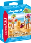 PLAYMOBIL 71581 Kids mit Sandburg Spielset, Mehrfarbig