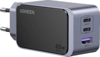 UGREEN Nexode S 65W 3-Port GaN Wall Charger Universal, Gray