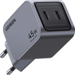 UGREEN Nexode Pro 45W Dual USB-C GaN Wall Charger Universal, Gray