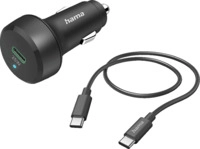 HAMA USB-C, PD / QC Kfz-Schnellladeger&auml;t Schwarz