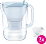 BRITA Style eco, inkl. 3 MAXTRA PRO All-in-1, Wasserfilter, Gletscherblau