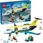 LEGO City 60465 Notfallrettungsflugzeug Bausatz, Mehrfarbig