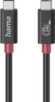 HAMA 200799 USB-C-KABEL, USB4, 80 GBIT/S, 1M USB-C Kabel, Schwarz