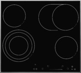 KOENIC KBH 2631 Elektrokochfeld (575 mm breit, 4 Kochzonen)
