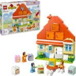 LEGO DUPLO Bluey 10459 Blueys Familienhaus mit Memory-Spiel Bausatz, Mehrfarbig