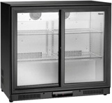 BARTSCHER 700122 176L Bark&uuml;hlschrank (175 l, D, 860 mm hoch}, Schwarz)