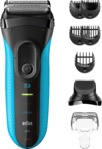 BRAUN 3010BT (2025) Rasierer Series 3 Schwarz/Blau (MicroComb-Technologie)