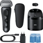 BRAUN 8663CC Rasierer Series 8 Grau (Senso Flex, Reinigungsstation: Ja, mit
