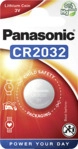 PANASONIC 2B380597 CR2032L/1BP CR2032 Knopfzelle, Lithium Metall, 3 Volt