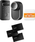 SWITCHBOT Smart-Lock-System Ultra Vision Combo Bundle schwarz, Keypad Vision, Hub