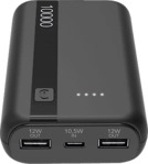 CELLULAR LINE Tragbare Powerbank 10000 mAh Schwarz