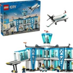 LEGO City 60502 Flughafen mit Flugzeug Bausatz, Mehrfarbig