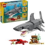 LEGO Creator 31381 Wilder Hai mit Schatztruhe Bausatz, Mehrfarbig