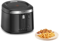 TEFAL FF2528 Vision, mit extragro&szlig;em Fenster, Fritteuse 1900 Watt Schwarz