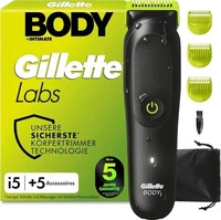 GILLETTE Labs Body + Intimate Trimmer i5, Multigroomer, Schwarz