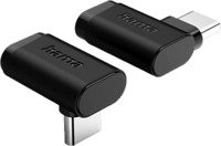 HAMA 200359 USB-C WINKELADAPTER SET, 10GBIT/S USB Adapter, Schwarz
