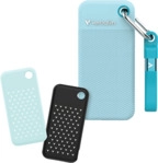 VERBATIM Pocket Festplatte, 1 TB SSD, extern, Polar Blue