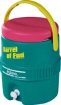 IGLOO Retro Barrel of Fun 7,5L Passive K&uuml;hlbox (13 l, Jade)