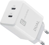 CELLULAR LINE Dual Charger 35W Power Delivery Ladeger&auml;t Apple, Wei&szlig;