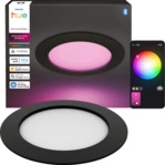 PHILIPS Hue Slim Downlight LED Einbauleuchte, 170 mm, 1500 lm, Schwarz,