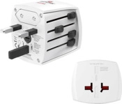HAMA Weltreiseadapter "MUV Micro", 2 Pol Reisestecker