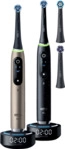 ORAL-B iO10 Doppelpack, 4 Aufsteckb&uuml;rsten, Elektrische Zahnb&uuml;rste Schwarz/Gold,