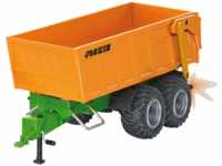 SIKU 6780 Tandem-Achs-Anhänger, Grün/Orange
