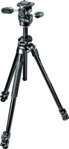MANFROTTO MK290DUA3-3W Dreibein Stativ, Schwarz, H&ouml;he offen bis 55 mm