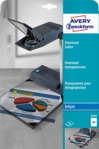 AVERY ZWECKFORM 2503 (spezialbeschichtet, 160 g/m&sup2;), Overheadfolien 210 x 297 mm A4