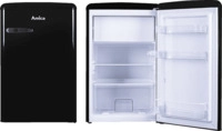 AMICA KS 15614 S Retro Edition K&uuml;hlschrank (108 l, E, 860 mm hoch, Schwarz)
