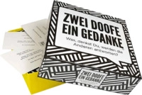 KYLSKAPSPOESI AB Zwei Doofe ein Gedanke Kartenspiel Schwarz/Wei&szlig;