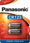 PANASONIC 2B222572 CR123A Batterie, Lithium Metall, 3 Volt