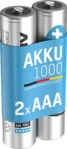 ANSMANN 5030892 AAA Micro Akku, Ni-MH, 1.2 Volt, 1000 mAh 2 St&uuml;ck