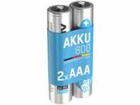 ANSMANN 5030982 NiMH Akku Micro AAA 800mAh maxE Batterie (wiederaufladbar), Ni-MH,