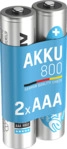 ANSMANN 5030982 NiMH Akku Micro AAA 800mAh maxE Batterie (wiederaufladbar), Ni-MH,