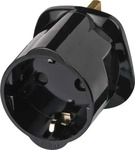 BRENNENSTUHL 1508533, BRENNENSTUHL Gro&szlig;britannien Schutzkontakt Reisestecker Schwarz