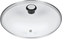 TEFAL 280977.12 Glasdeckel Transparent/Edelstahl/Schwarz