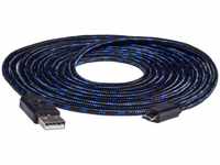 SNAKEBYTE SB910463, SNAKEBYTE PS4 USB Charge Cable 3m Kabel, Blau/Schwarz