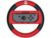 HORI Deluxe Wheel Attachment (Mario), Lenkrad für Nintendo Switch, Rot/Schwarz
