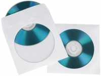 HAMA 50er Pack CD-/DVD Papier-Schutzhüllen Weiß