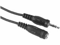 HAMA 3.5 mm Klinken-Stecker auf Klinken-Kupplung, Audio Kabel, 5 m