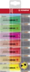 STABILO Boss Original - 8 verschiedenen Farben Textmarker verschiedene
