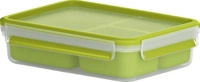 EMSA 518100 Clip & Go Snackbox Transparent/Gr&uuml;n
